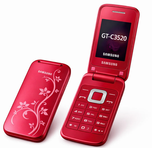 Samsung GT-C3520 LaFleur – New Classic Flip Phone | Unlocked | 